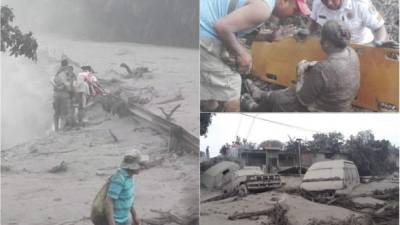 Al menos siete personas murieron este domingo en Guatemala luego de que una avalancha de lava, cenizas y lodo sepultara parte de la comunidad El Rodeo, en Escuintla, dejando atrapadas a decenas de personas tras una fuerte explosión del volcán de Fuego, informaron medios locales.