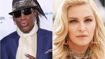 Dennis Rodman y Madonna.