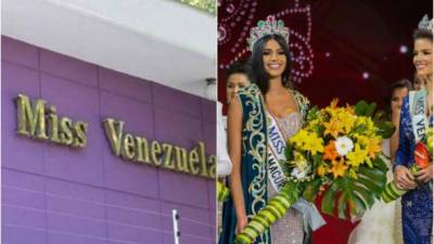 Fachada de la casa de la organización Miss Venezuela, finalistas del evento de belleza en noviembre de 2017.