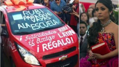 Este es el carro que llevó el polémico alcalde a la quinceañera Rubí.