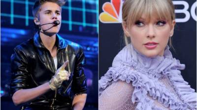 Justin Bieber y Taylor Swift.