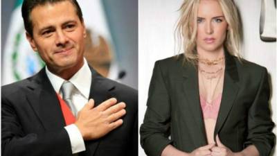 El exmandatario de México Enrique Peña Nieto y la modelo Tania Ruiz. Fotos: Instagram