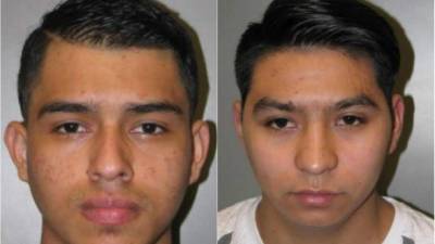 Los inmigrantes Jonathan Coreas e Iván Reyes fueron acusados por violar a dos menores en Maryland./Twitter.