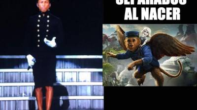 Pharrell Williams comparado con un personaje de la película 'Oz, El Poderoso'.