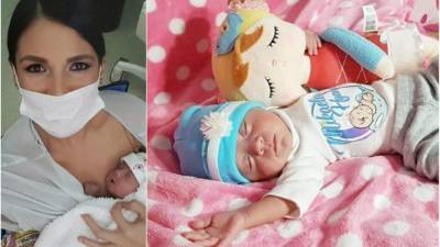 Stefany Galeano y su bella hija.