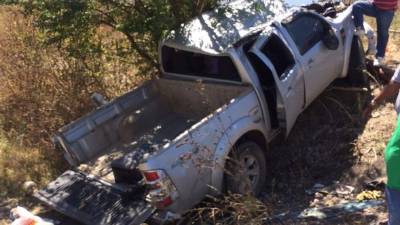 En este pick-up se conducía Joel Vásquez.