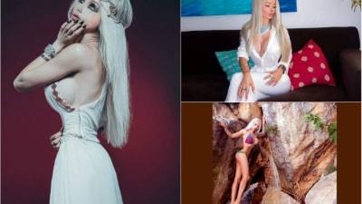 La 'muñeca Barbie de la vida real', ha sorprendido con su aspecto natural.