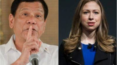 El polémico mandatario filipino le recordó a Chelsea Clinton la infidelidad de su padre con Mónica Lewinsky.