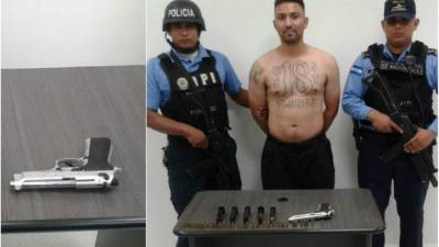 La detención de Edward Anderson Núñez Solís fue hecha a través de la Unidad Anti Maras y Pandillas de la DPI.