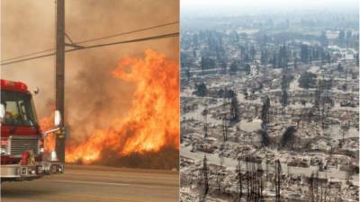 El Departamento Forestal y de Protección contra Incendios de California apuntan que la veintena de incendios que continúan activos. Foto:AFP