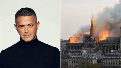 Alejandro Sanz lamentó el devastador incendio en París.