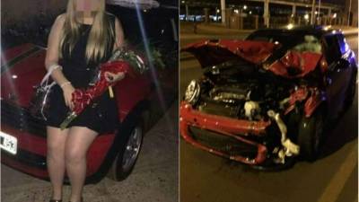 La joven se negó a que le realizarán las pruebas de alcoholemia.