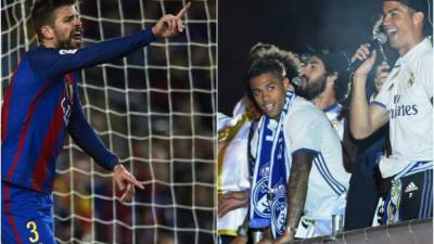 Piqué fue interrogado sobre los festejos del Real Madrid.