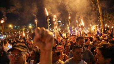 La 'Oposición Indignada' promueve desde mayo pasado marchas semanales en las principales ciudades del país para exigir la creación una Cicih-