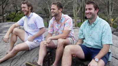 Tres de los cuatro copresidentes ejecutivos de Chubbies Shorts.