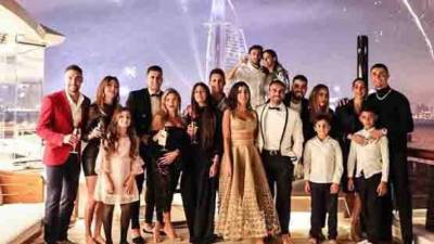 Los mejores futbolistas del mundo le dieron la bienvenida al 2019 a lo grande. Cristiano Ronaldo disfrutó en familia.