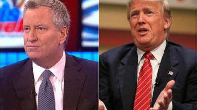 El alcalde neoyorquino aseguró que su ciudad no hará más negocios con el precandidato republicano.