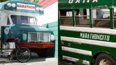Por intermedio del Grupo de Amigos de Marathón (GAMA), han remodelao un viejo autobús que utilizaron por muchos años las viejas glorias del equipo verdolaga. Hoy el medio de transporte luce muy bien.