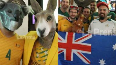 La rivalidad del juego de repechaje entre Honduras y Australia quedó a un lado en la previa del encuentro cuando un grupo de hondureños y australianos se reunieron para disfrutar antes del encuentro.