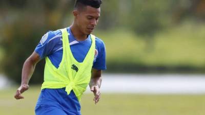Bayron Méndez en un entrenamiento con el Olimpia.