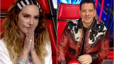 Los cantantes Belinda y Yahir. Fotos: Instagram