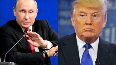 El presidente ruso, Vladimir Putin y el presidente estadounidense, Donald Trump.