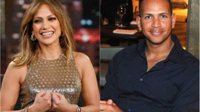 JLo y su actual novio Alex Rodríguez.