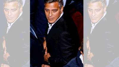 George Clooney a la llegada a su despedida de soltero.