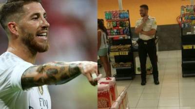 En redes sociales se viralizó la foto del parecido del empleado con el zaguero del Real Madrid.