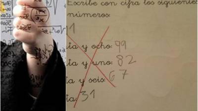 La respuesta del niño le da la vuelta al mundo. Imagen de la izquierda referencial; la imagen de la derecha, la respuesta del menor.