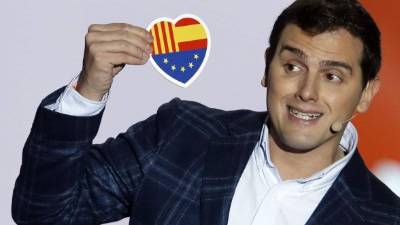 Albert Rivera, líder del partido Ciudadanos, busca consolidarse en Cataluña ante el fragmentamiento del independentismo.