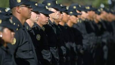 Policías guatemaltecos. Foto referencial.