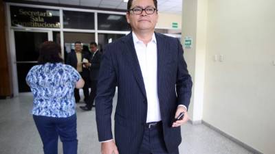 El ministro Marlon Escoto en la Corte Suprema de Justicia.