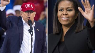 Trump no se quedó callado y respondió a la actual primera dama Michelle Obama.