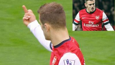 Este fue el gesto ofensivo que le hizo Jack Wilshere a la afición del City.