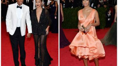 Jay Z, Beyoncé y Solange Knowles asistieron a la gala MET.