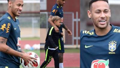 La selección brasileña cumplió este miércoles el último entrenamiento en Sochi, que durante 22 días fue su base de operaciones para los cuatro partidos que ha jugado en el Mundial de Rusia. Neymar fue protagonista en la práctica ya que tuvo la visita especial de su hijo y hasta dejó su burla a los mexicanos, quienes fueron eliminados en octavos de final. FOTOS EFE Y AFP