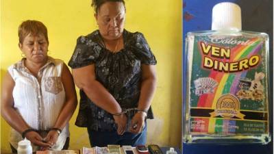 Las mujeres fueron detenidas por la Policía.