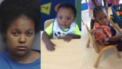 Lamora Williams y sus dos hijos. Fotos: redes