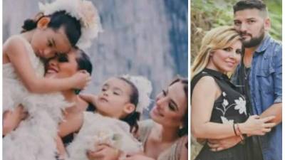 Hijas de Karla Luna y Américo Garza con Karla Panini