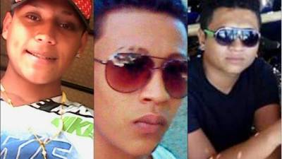 Cristian David Orellana, Alex Armando y Edgar Antonio Salinas Alberto.