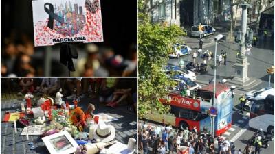 Más de cien personas de 35 nacionalidades resultaron muertas o heridas en Las Ramblas de Barcelona. AFP