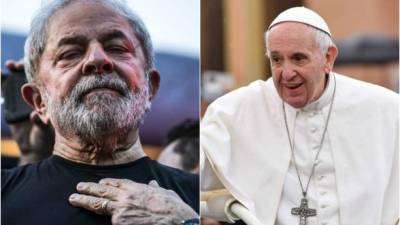 El expresidente brasileño Luiz Inácio Lula da Silva y el papa Francisco. EFE/Archivo