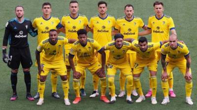 Este fue el 11 titular del Cádiz ante Valladolid. Foto Twitter @Cadiz_CF.