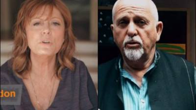Susan Sarandon y Peter Gabriel.