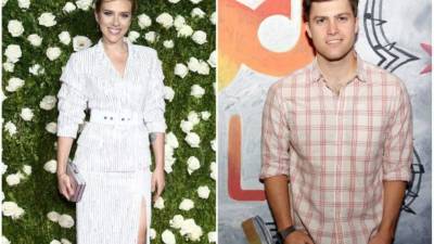 Scarlett Johansson y Colin Jost