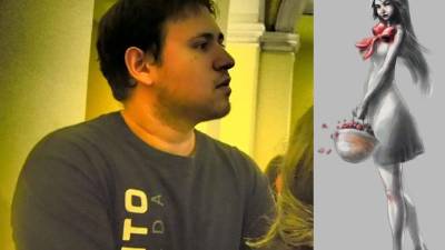 En las redes sociales de Rigoberto Andrés Paredes Vélez se podía apreciar su pasión por el arte en sus múltiples dibujos y diseños. A la derecha uno de sus diseños.