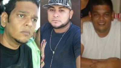 Denis Noel Vargas, José Ricardo López Valle (24) y Joel Trejos Amaya (43).