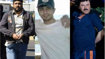 'El Mochomito' (centro) es hijo de Alfredo Beltrán, quien acusa a 'El Chapo' de haberlo traicionado al entregar a las autoridades información sobre su paradero y actividades.