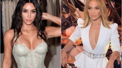 Kim Kardashian y Jennifer López. Fotos: Instagram